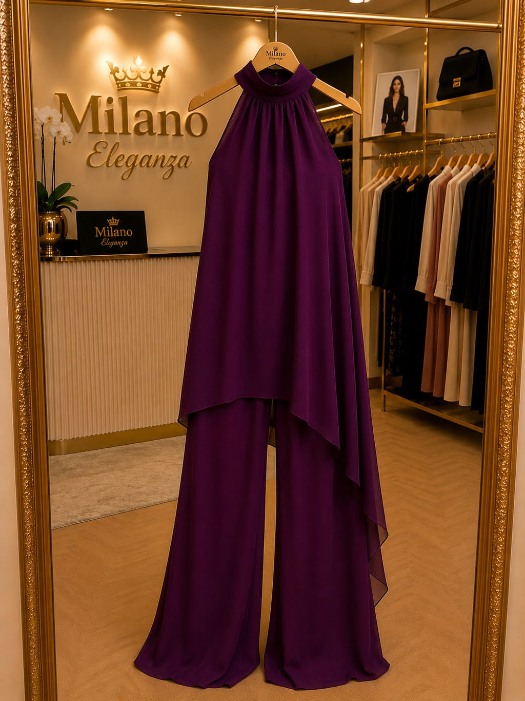 Completo Halter Luxe Viola Imperiale