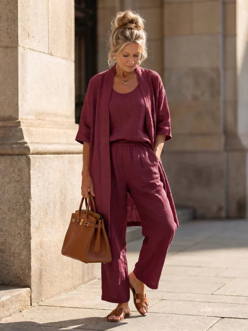 Linnea™ | Conjunto Leve em Linho