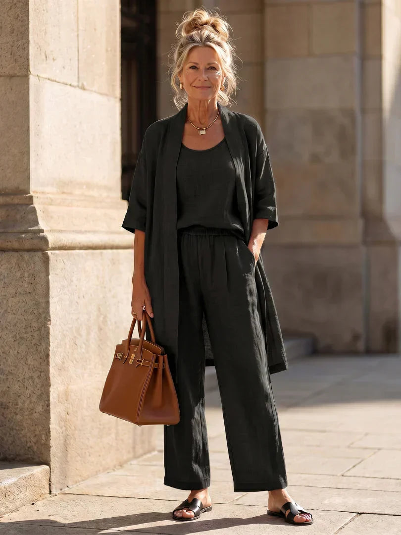 Linnea™ | Conjunto Leve em Linho