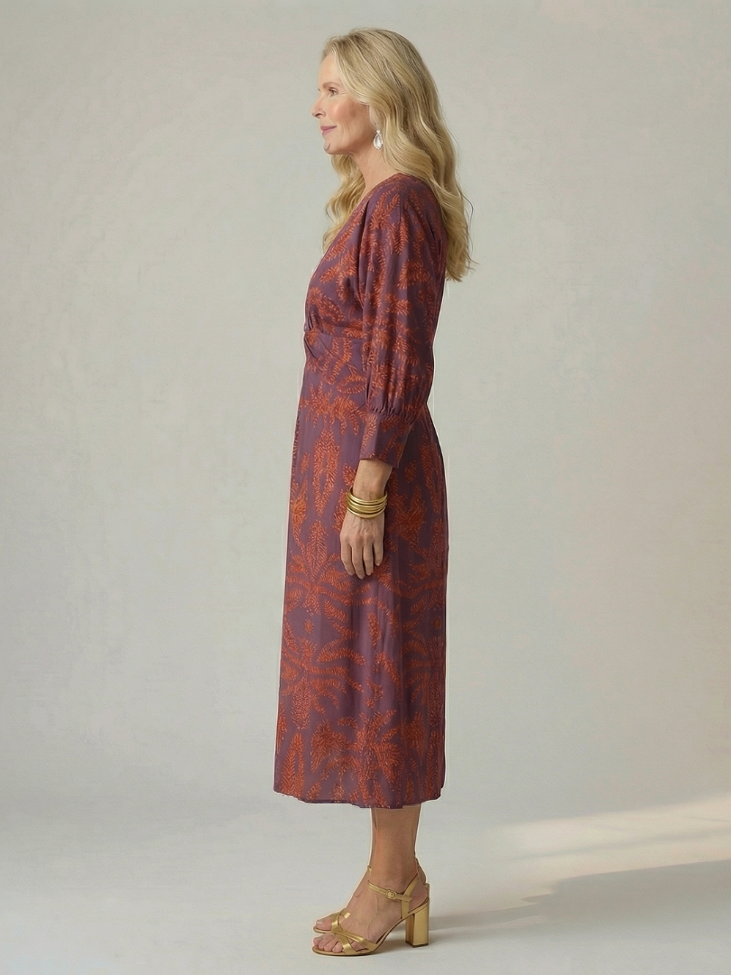 Luna | Vestido Midi Portefólio Natural