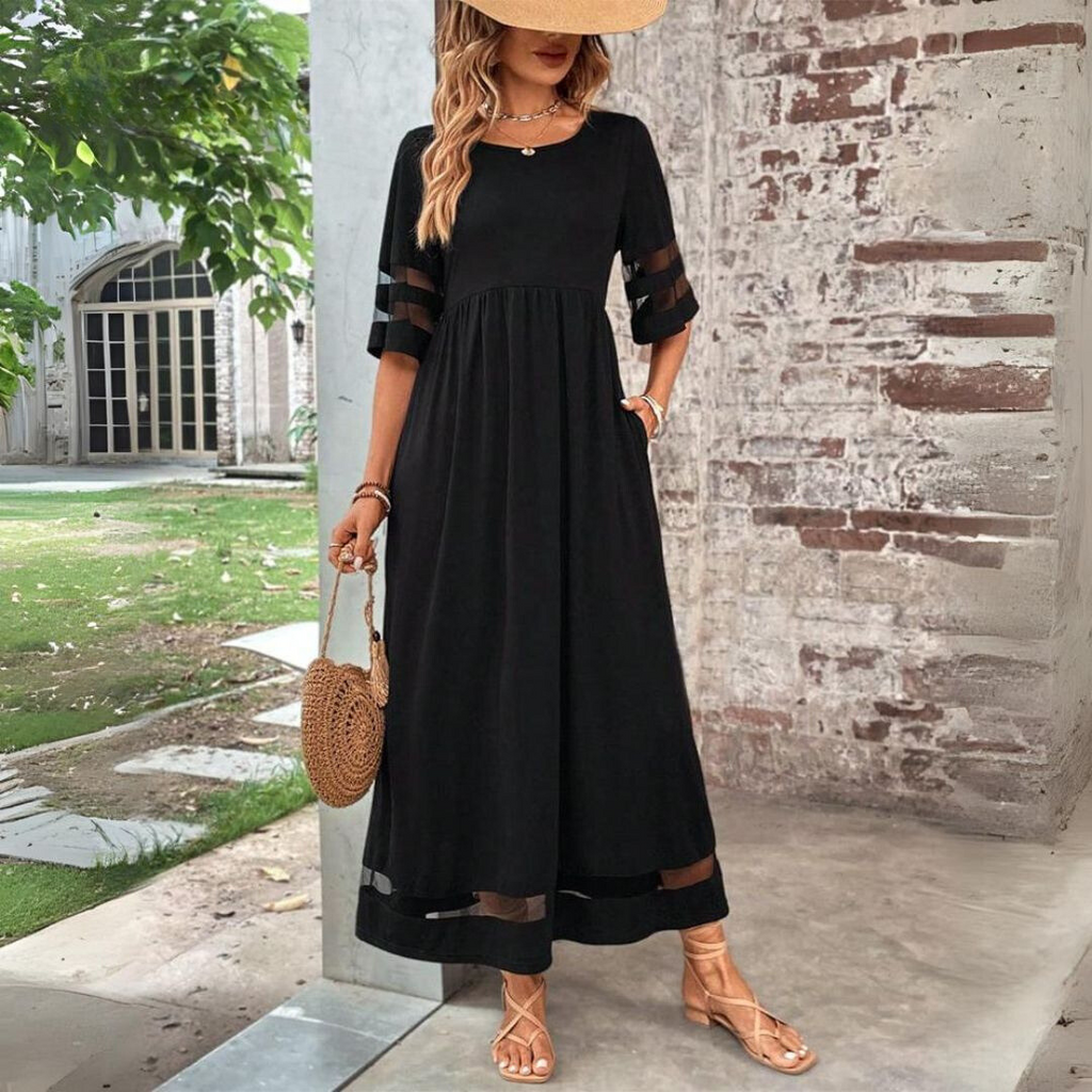 Giulia | Abito Midi Modellante con Effetto Pancia Piatta