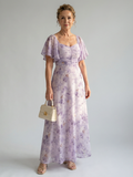 Martina | Vestido Midi com Mangas Franzidas