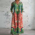 Sofia | Abito Maxi Floreale Vintage