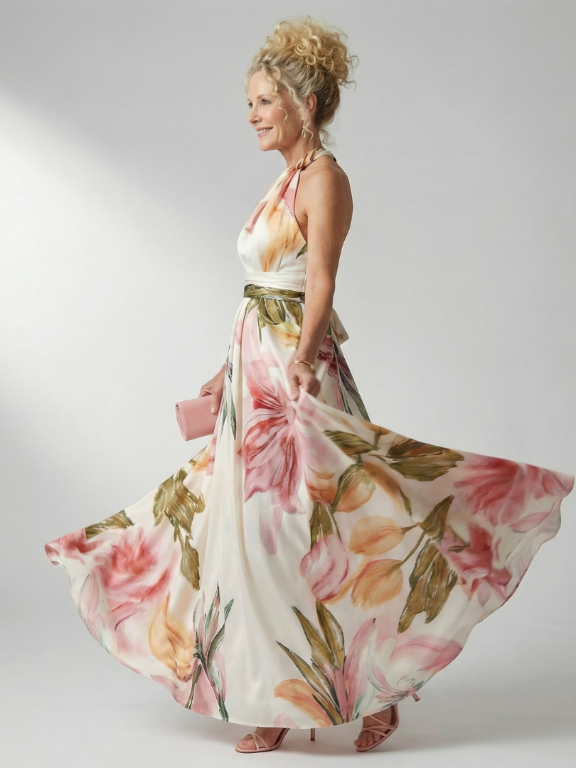 Sandra | Vestido Maxi Floral Leve