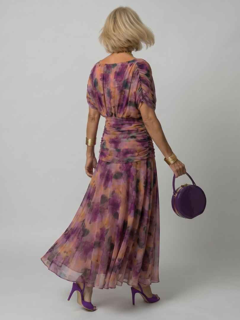 Calen | Vestido Midi Fluido com Ombros a Descoberto