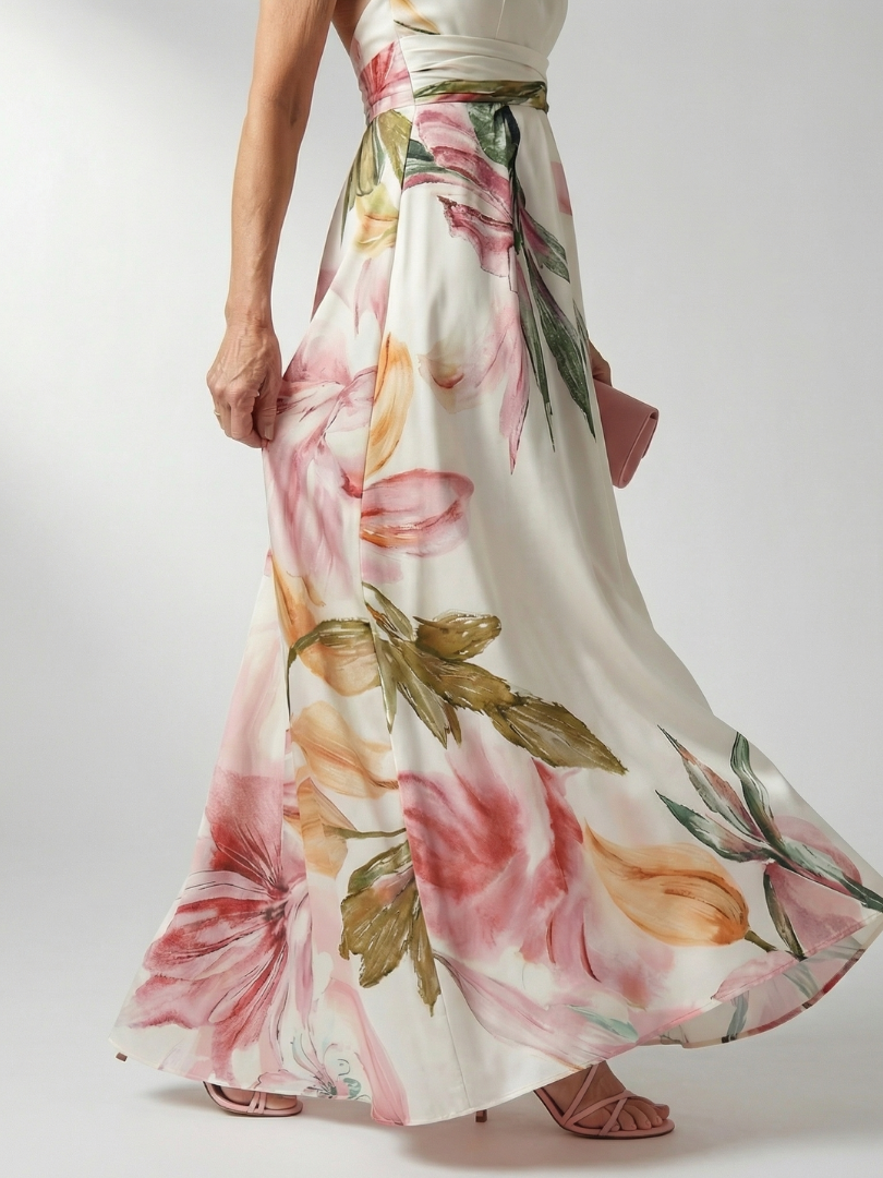 Sandra | Vestido Maxi Floral Leve