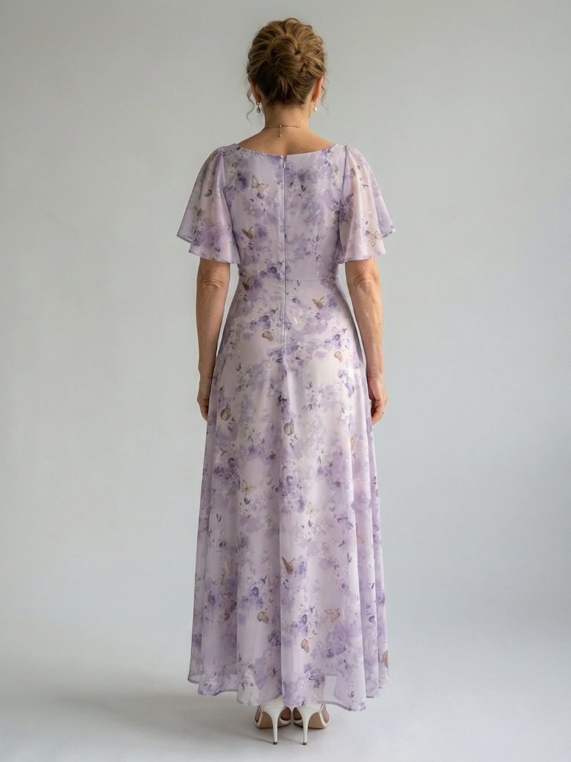 Martina | Vestido Midi com Mangas Franzidas