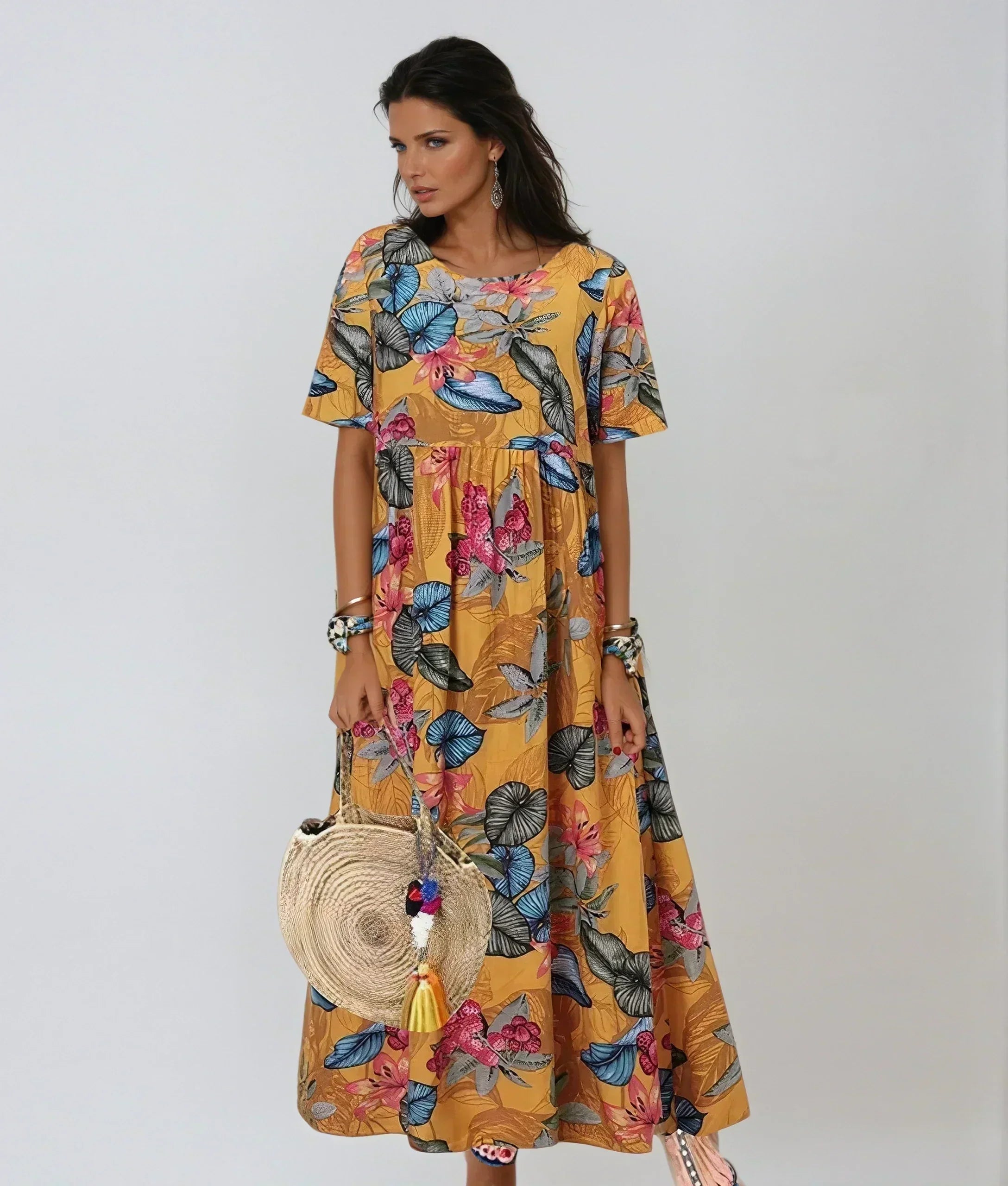 Marrisa | Vestido Floral Elegante de Verão