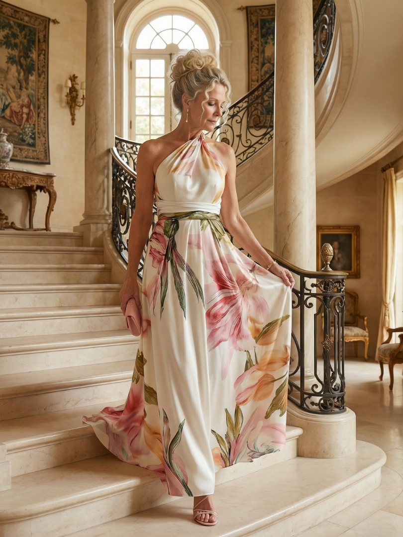 Sandra | Vestido Maxi Floral Leve