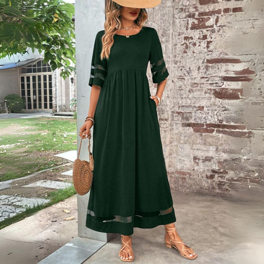 Giulia | Abito Midi Modellante con Effetto Pancia Piatta