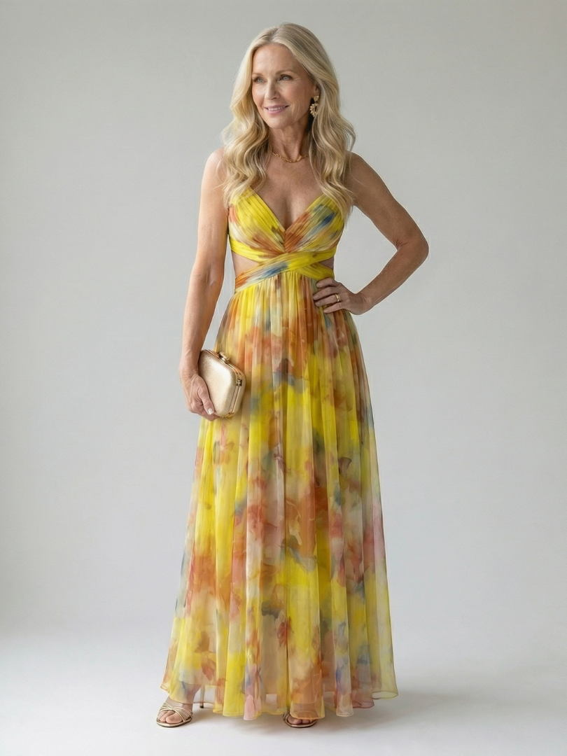 Isabel | Vestido Maxi Portefólio Suave