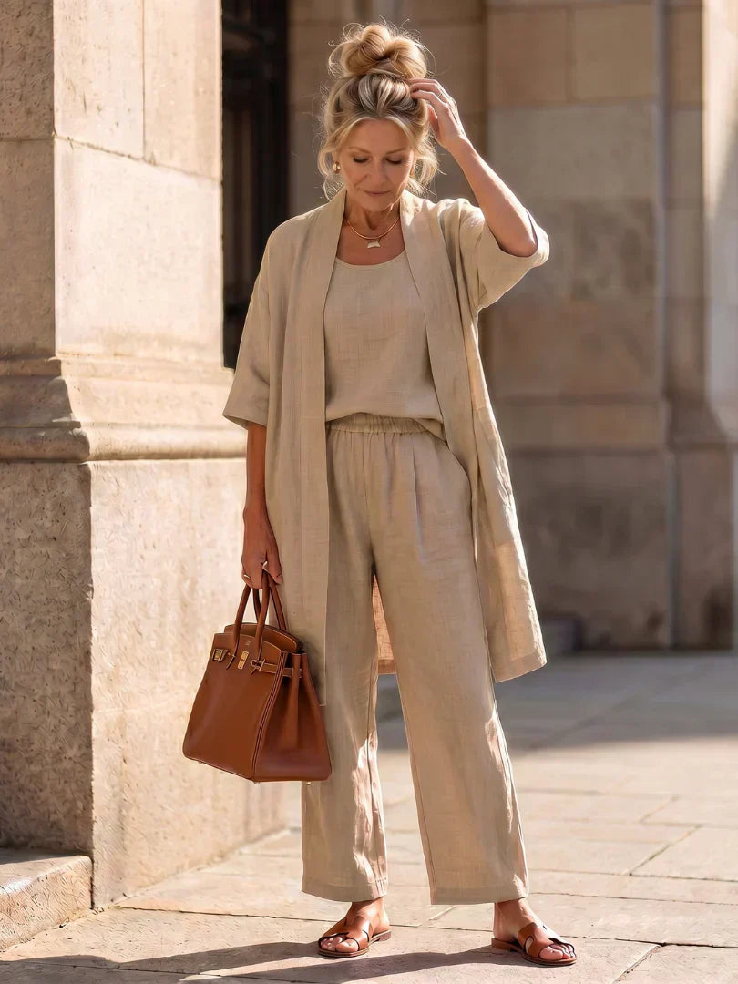 Linnea™ | Conjunto Leve em Linho