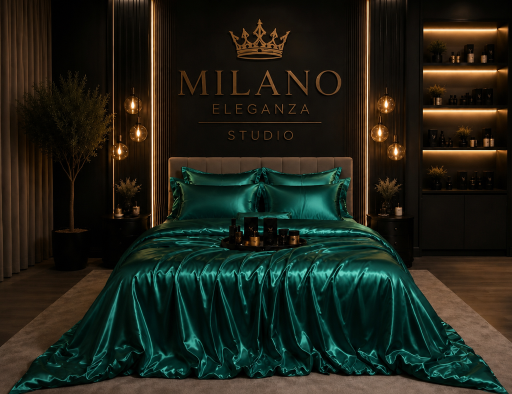Set de Cama Acetinado Premium Milano Eleganza™