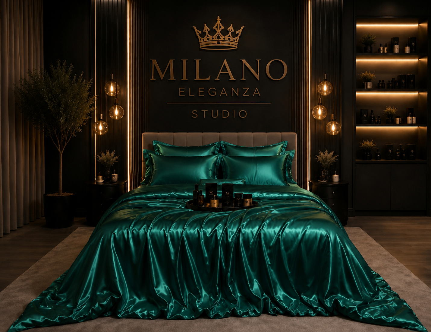 Set de Cama Acetinado Premium Milano Eleganza™