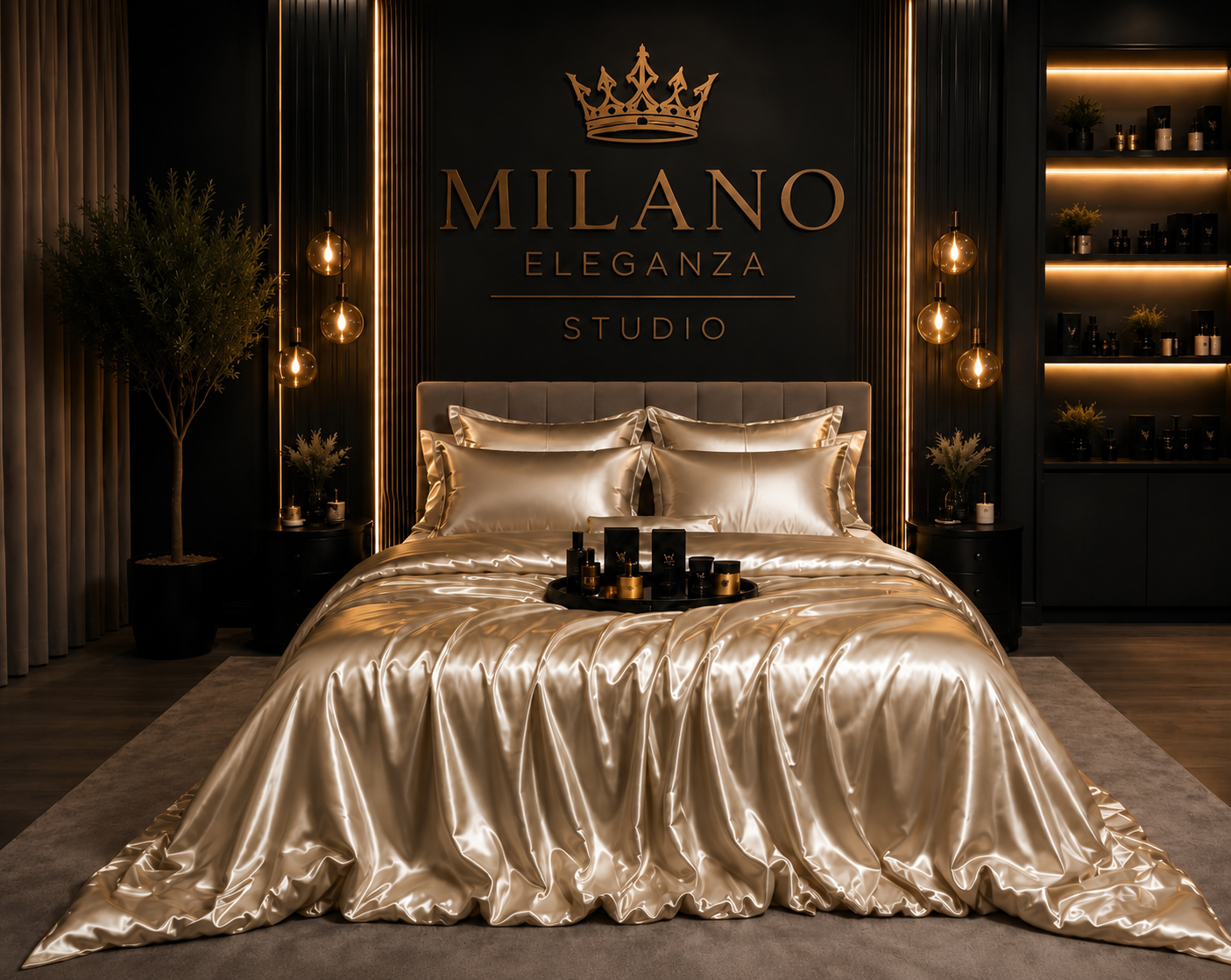 Set de Cama Acetinado Premium Milano Eleganza™