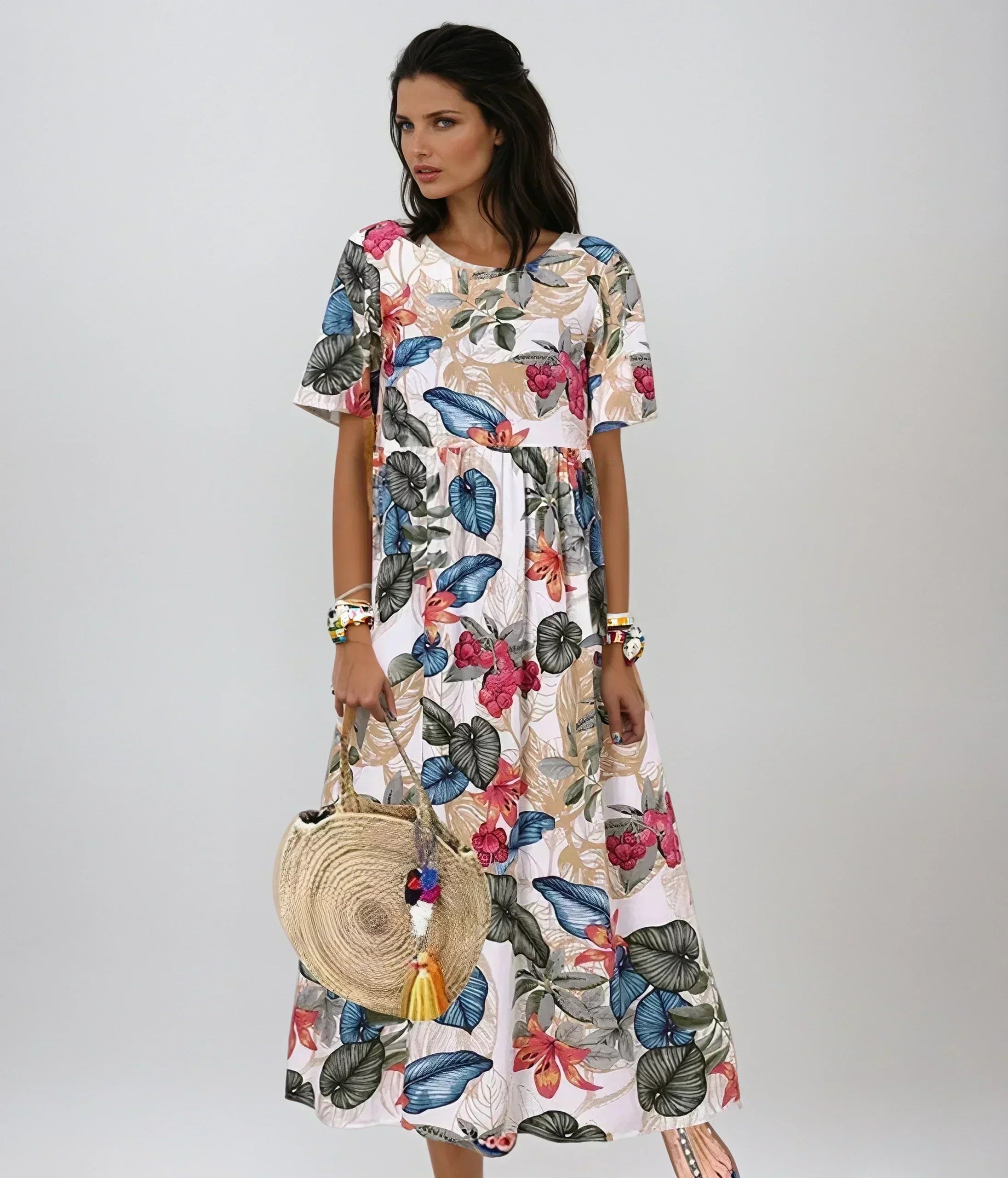 Marrisa | Vestido Floral Elegante de Verão