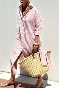 Sunna | Abito Camicia a Righe Senza Tempo con Eleganza e Comfort