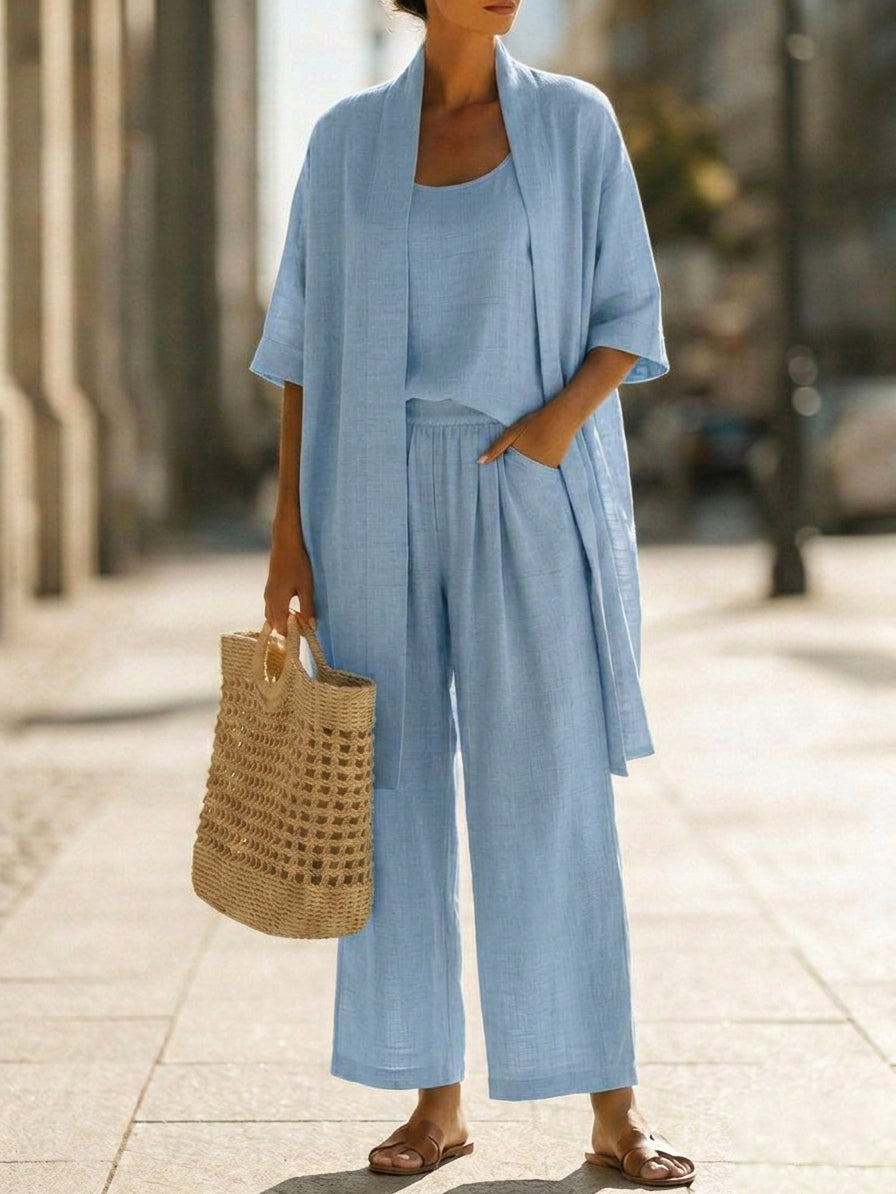 Linnea™ | Conjunto Leve em Linho