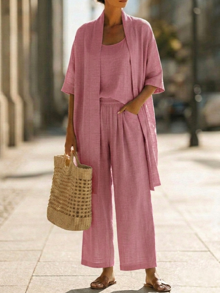 Linnea™ | Conjunto Leve em Linho
