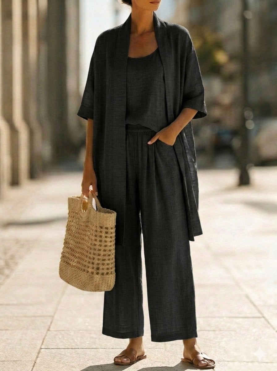 Linnea™ | Conjunto Leve em Linho